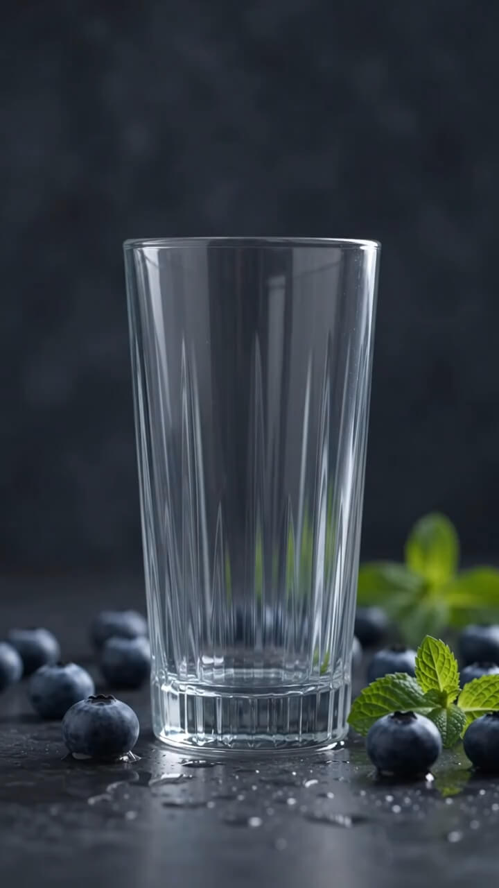Smoked Blueberry Mint Sparkler